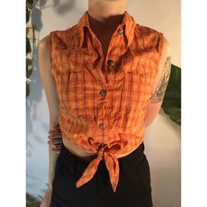 Vintage Cropped Button up size S